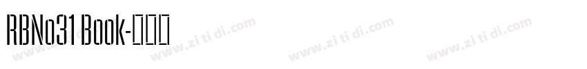 RBNo31 Book字体转换